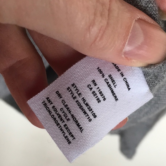 NWT Helmut Lang Tissue Weight Gray Cashmere - Picture 8 of 8